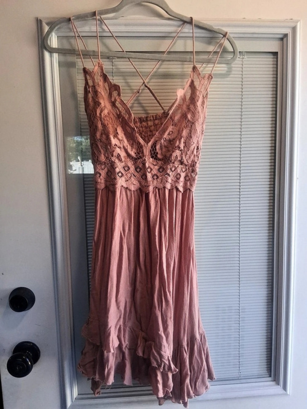 Free People FP One Adella Slip Mini Dress Pink Medium